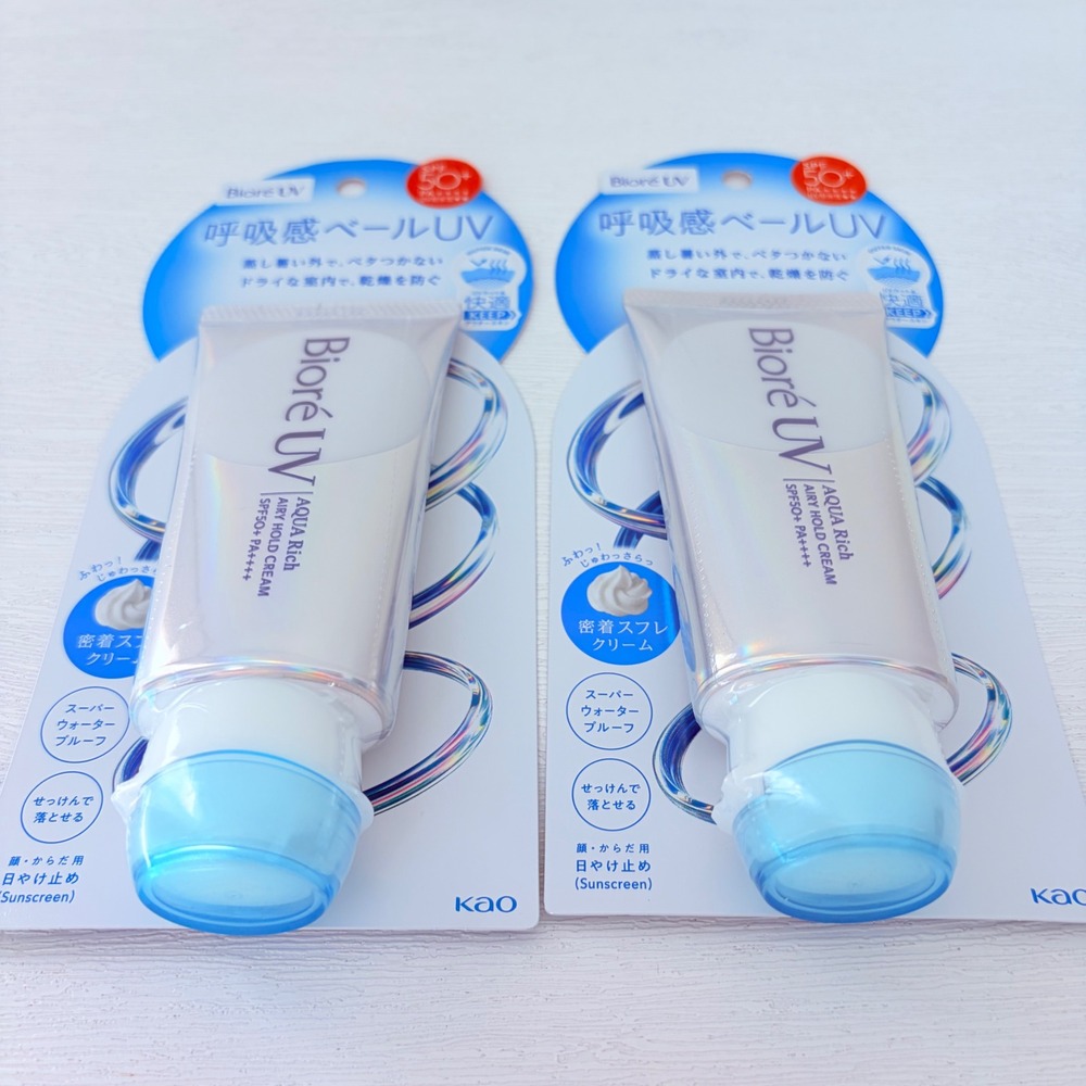 [US seller] x2 Biore UV Aqua Rich Airy Hold Sunscreen Breathable Veil 2026 NEW - Picture 9 of 12